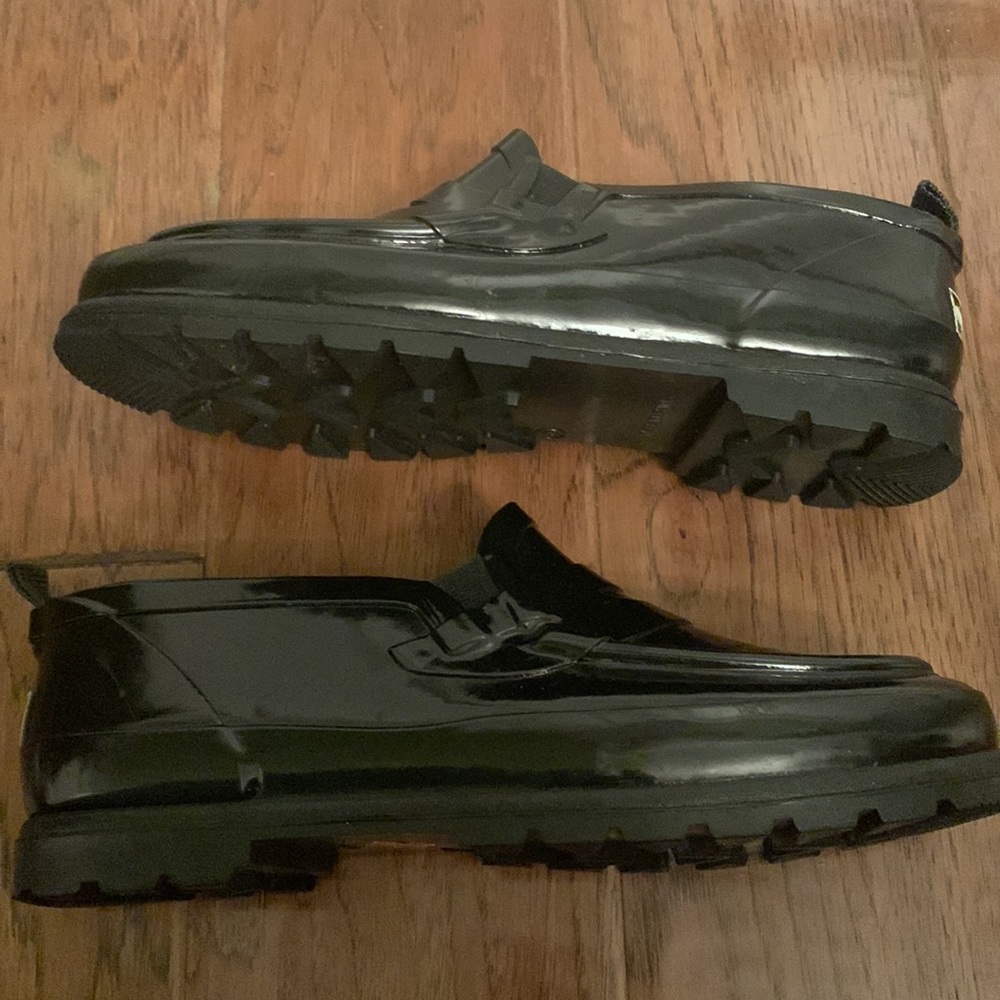 Misty Harbor Black Ankle High Rubber Gouloshs Rain Shoes (Loafers). Size 8